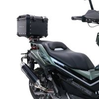 GPR TECH Zontes 368 G 2025/2026 Topcase aus Aluminium, Inklusive Stahlplatte und Aluminium-Dachträger Kapazität Liter 35