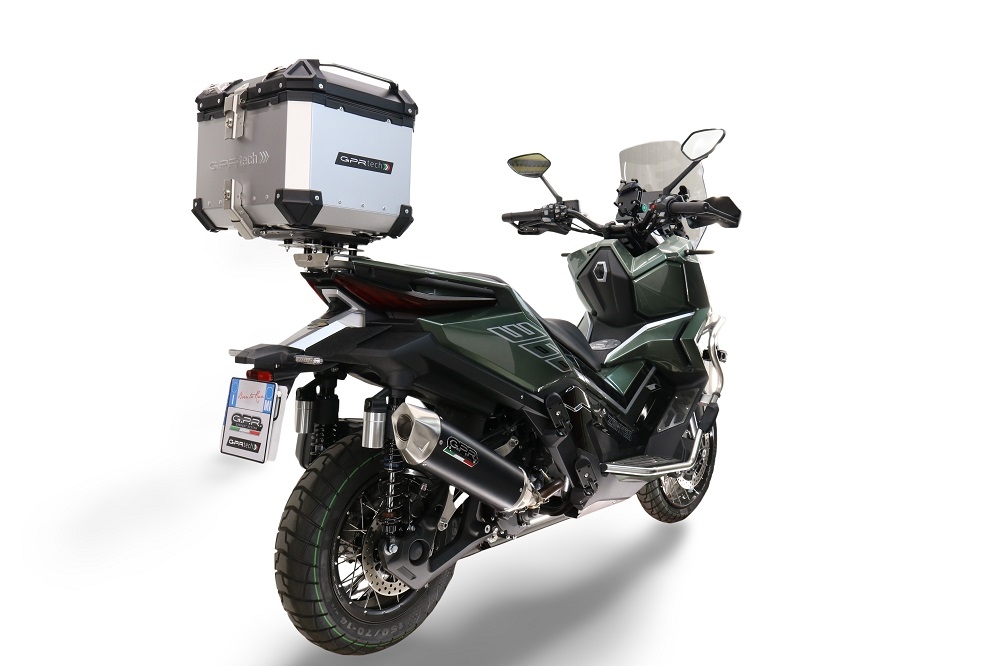 GPR TECH Zontes 368 G 2025/2026 Topcase aus Aluminium, Inklusive Stahlplatte und Aluminium-Dachträger Kapazität Liter 35