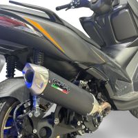 GPR auspuff kompatibel mit  Zontes 365D 2024-2026, Furore-X Scooter, Slip-on-Auspuff zugelassen für Nicht-EU-Märkte, einschließlich Verbindungsrohr und abnehmbarem DB-Killer 
