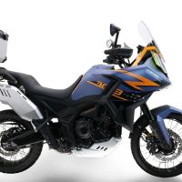 GPR TECH Zontes 703 F 2025/2026 Topcase aus Aluminium, silberfarben mit spezifischer Platte inklusive Kapazität Liter 45