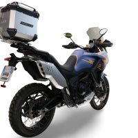 GPR TECH Zontes 703 F 2025/2026 Topcase aus Aluminium, silberfarben mit spezifischer Platte inklusive Kapazität Liter 35