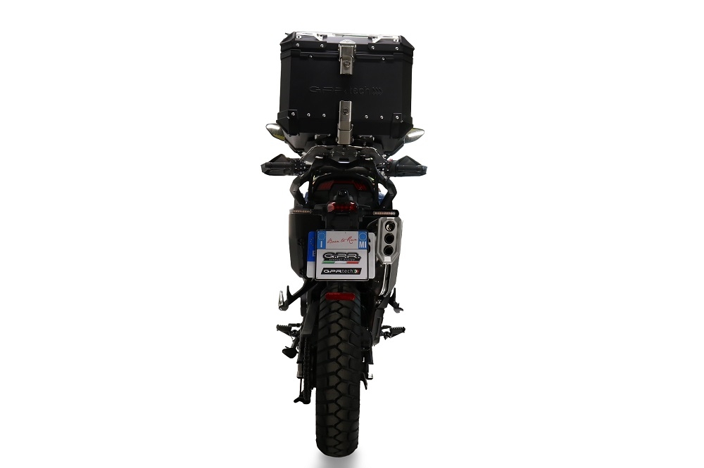 GPR TECH Zontes 703 F 2025/2026 Topcase aus Aluminium, schwarze Farbe mit spezifischer Platte enthalten Kapazität Liter 35
