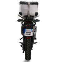 GPR TECH Zontes 703 F 2025/2026 Topcase aus Aluminium, silberfarben mit spezifischer Platte inklusive Kapazität Liter 35