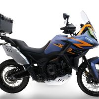 GPR TECH Zontes 703 F 2025/2026 Topcase aus Aluminium, schwarze Farbe mit spezifischer Platte enthalten Kapazität Liter 55