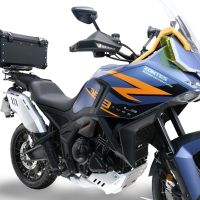 GPR TECH Zontes 703 F 2025/2026 Topcase aus Aluminium, schwarze Farbe mit spezifischer Platte enthalten Kapazität Liter 55