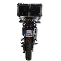 GPR TECH Zontes 703 F 2025/2026 Topcase aus Aluminium, schwarze Farbe mit spezifischer Platte enthalten Kapazität Liter 55